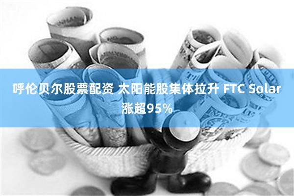 呼伦贝尔股票配资 太阳能股集体拉升 FTC Solar涨超95%