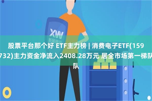 股票平台那个好 ETF主力榜 | 消费电子ETF(159732)主力资金净流入2408.28万元 居全市场第一梯队