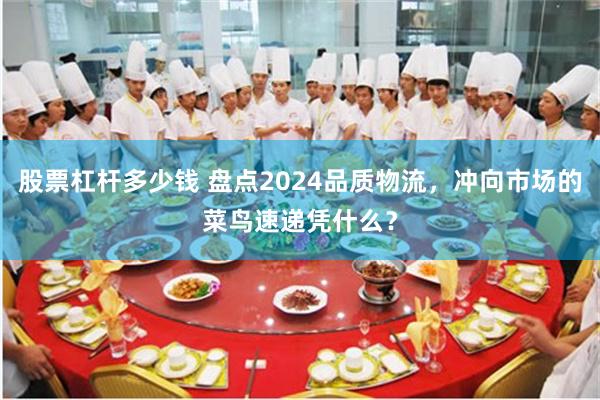 股票杠杆多少钱 盘点2024品质物流，冲向市场的菜鸟速递凭什么？